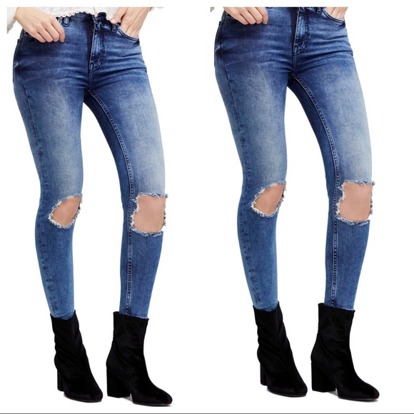 Free People Denim - We the Free by Free People High Waist Skinny Jeans 0297